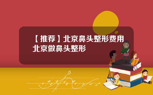 【推荐】北京鼻头整形费用北京做鼻头整形