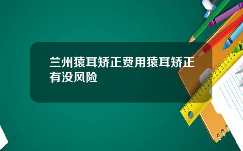 兰州猿耳矫正费用猿耳矫正有没风险