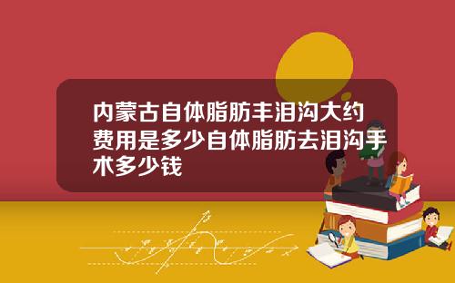 内蒙古自体脂肪丰泪沟大约费用是多少自体脂肪去泪沟手术多少钱