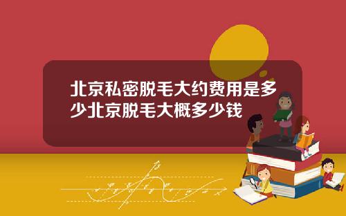 北京私密脱毛大约费用是多少北京脱毛大概多少钱