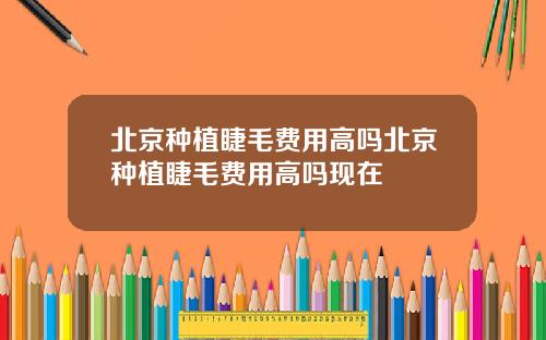 北京种植睫毛费用高吗北京种植睫毛费用高吗现在