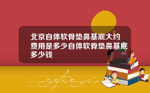 北京自体软骨垫鼻基底大约费用是多少自体软骨垫鼻基底多少钱