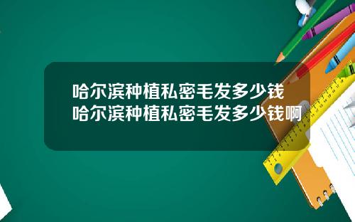 哈尔滨种植私密毛发多少钱哈尔滨种植私密毛发多少钱啊