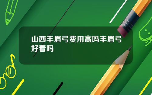 山西丰眉弓费用高吗丰眉弓好看吗