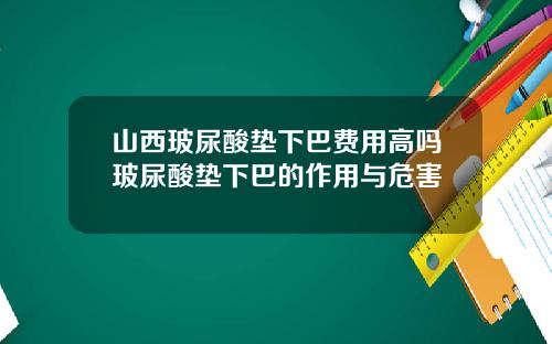 山西玻尿酸垫下巴费用高吗玻尿酸垫下巴的作用与危害