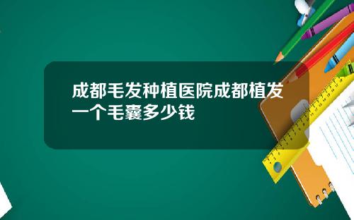 成都毛发种植医院成都植发一个毛囊多少钱