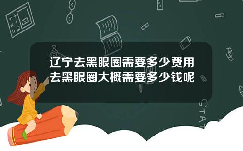 辽宁去黑眼圈需要多少费用去黑眼圈大概需要多少钱呢